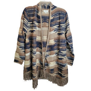 Lucky Brand Multicolor Striped Cardigan